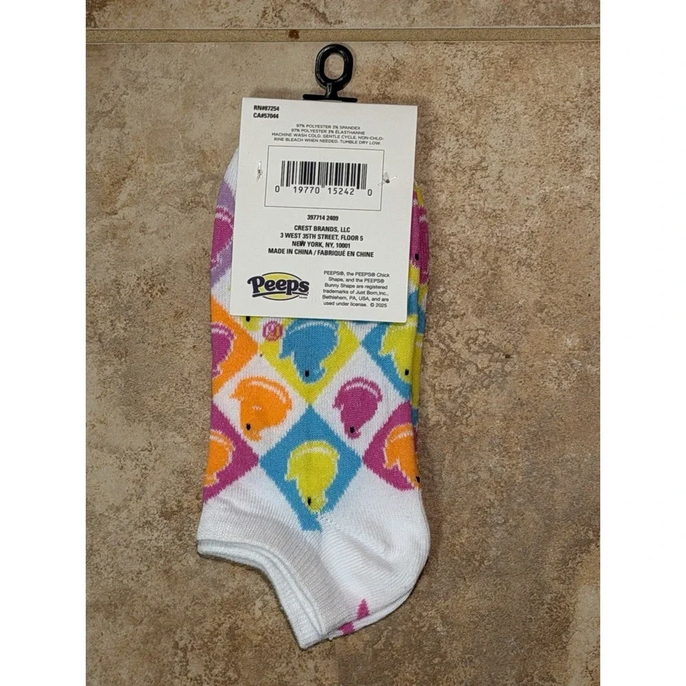 NEW Peeps Easter Ankle Socks Unisex Adult Size 5-9.5